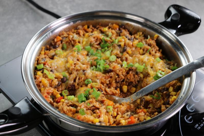 One Skillet Mexican Rice Casserole | Saladmaster Recipes